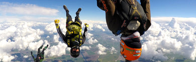 Infinity Distributor Harness and Container: The epitome of reliability and versatility. This top-tier skydiving gear ensures secure and efficient parachute deployment, making every jump a seamless and unforgettable experience